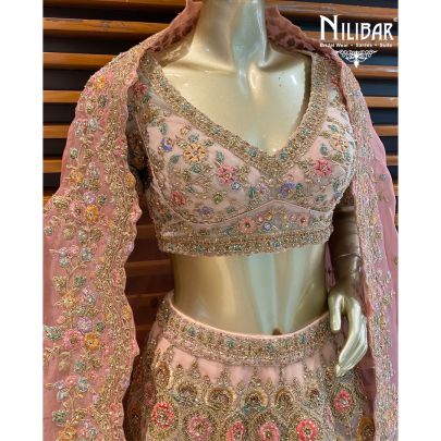 Watermelon Pink Bridal Lehenga