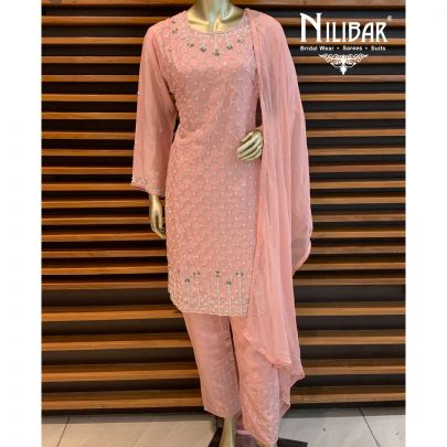Bubblegum Pink Chiffon Suit