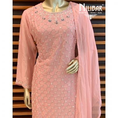 Bubblegum Pink Chiffon Suit