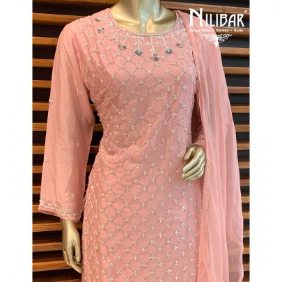 Bubblegum Pink Chiffon Suit