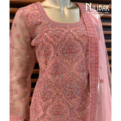 Rose Pink Sharara Suit