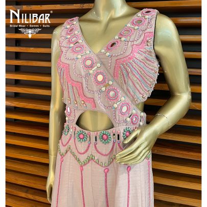 Flamingo Pink Semi Silk Jumpsuit