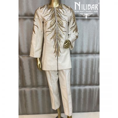 White Silk Pant Suit