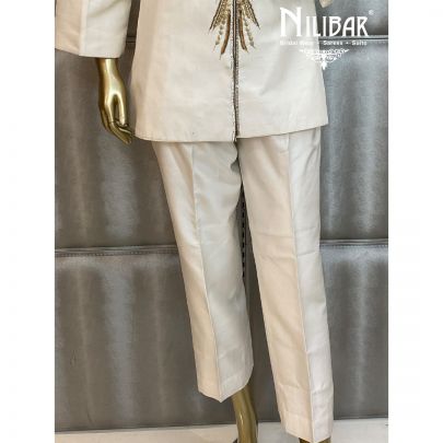 White Silk Pant Suit