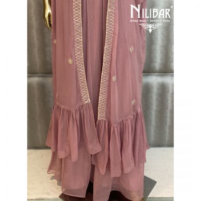 Pastel Pink Jacket Style Suit