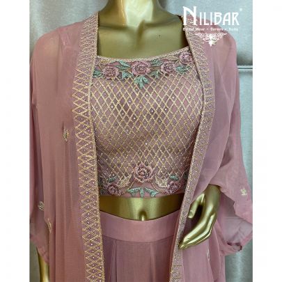 Pastel Pink Jacket Style Suit