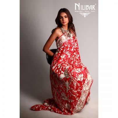 Parsi Gara work Georgette dupatta