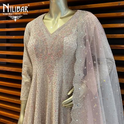 Pastel Pink Georgette Garara Suit