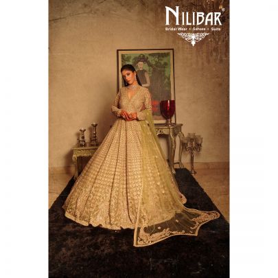Sage Green net Gown