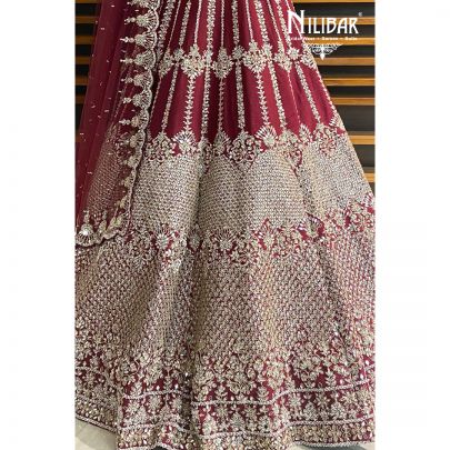 Berry Red Silk Gown