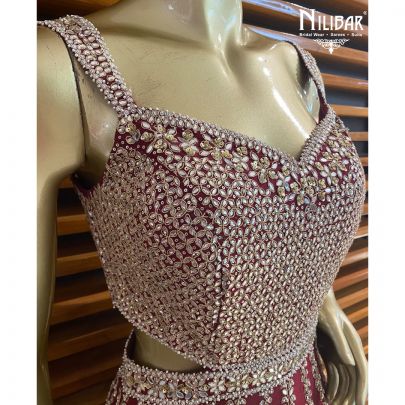 Berry Red Silk Gown