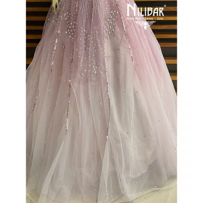 Pastel Lilac Net Gown