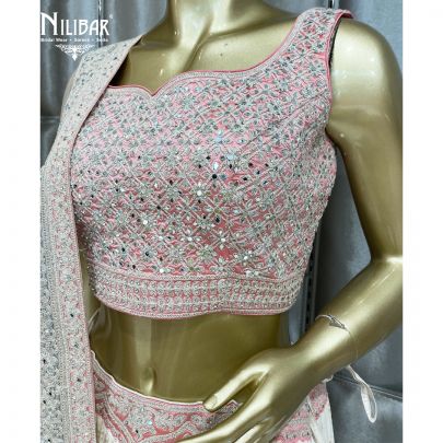 White Georgette Lehenga Choli