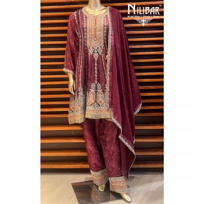 Jam Crepe Anarkali Suit