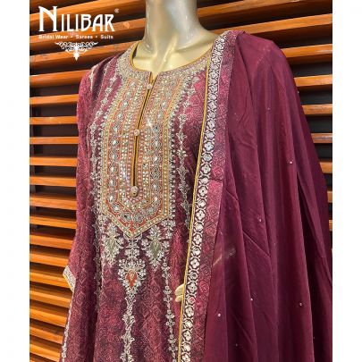 Jam Crepe Anarkali Suit
