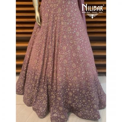 Jam Purple Georgette Gown