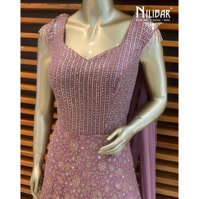 Jam Purple Georgette Gown