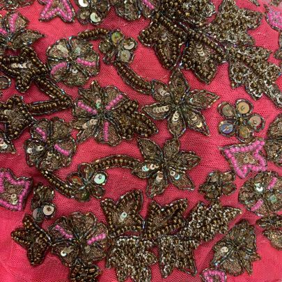 Pink Net Lehenga