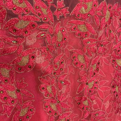 Pink Net Lehenga