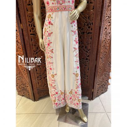 Daisy White Silk Jumpsuit