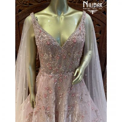 Baby Pink Organza Gown
