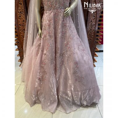 Baby Pink Organza Gown