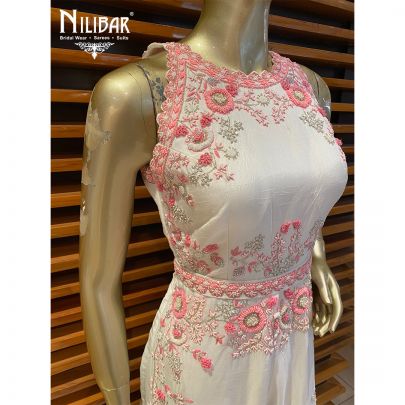 Milky White Silk Jumpsuit  