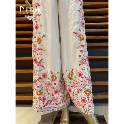 Milky White Silk Jumpsuit  