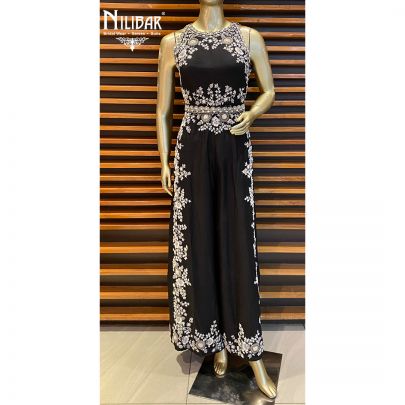 Black Silk Jumpsuit 