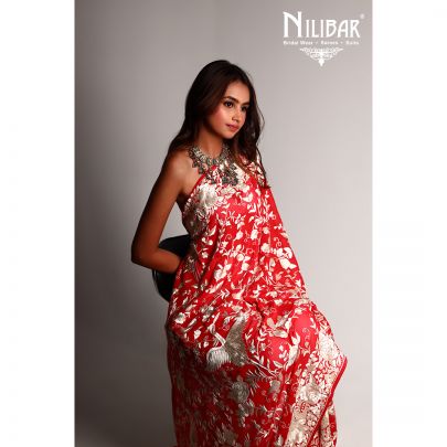 Parsi Gara work Georgette dupatta