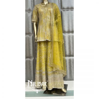 Parrot Green Net Suit Set