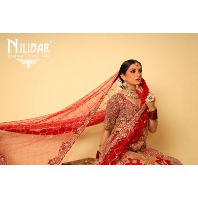 Red Silk Bridal Lehenga