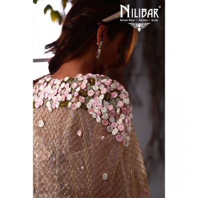 Ice Pink Georgette Lehenga