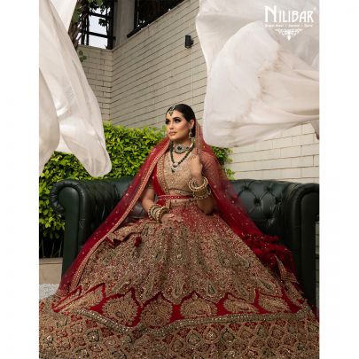 Scarlet Red Bridal Lehenga