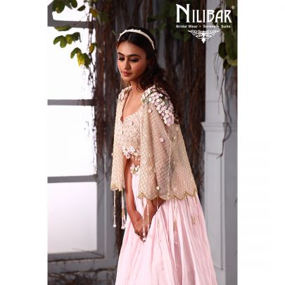 Ice Pink Georgette Lehenga