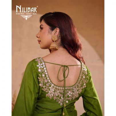 Parrot Green Silk Suit