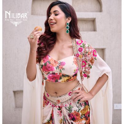 Cream Chinnon Crop Top