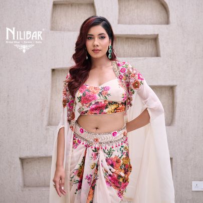Cream Chinnon Crop Top