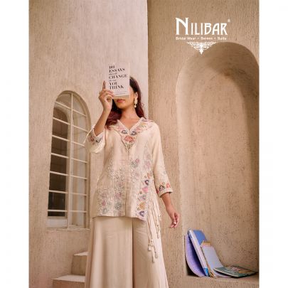 Ivory Silk Top with Satin Bottom