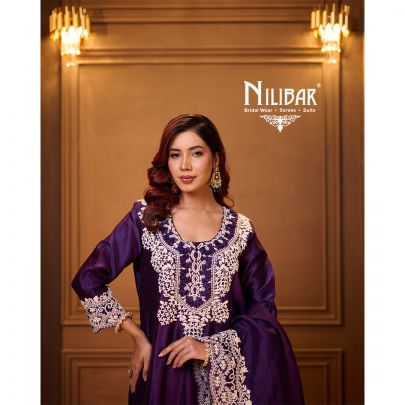 Dark Purple Flared Palazzo Set