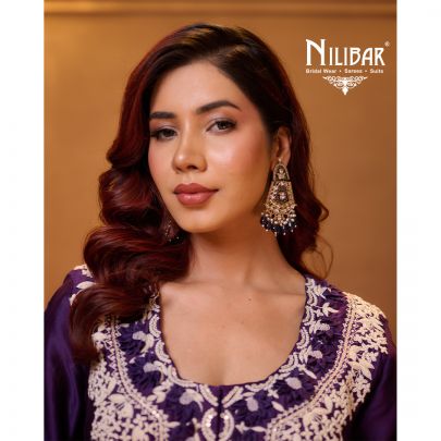 Dark Purple Flared Palazzo Set