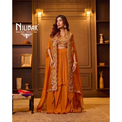 Rust Georgette Jaffa Pant