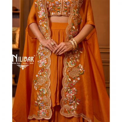 Rust Georgette Jaffa Pant