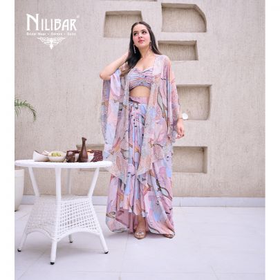 Pastel Pink Georgette Crop Top