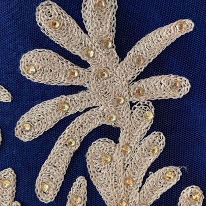 Navy Blue Jacket Style Lehenga