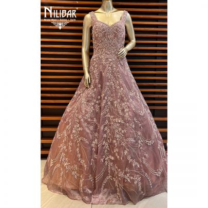 Rouge Net Gown