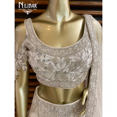 white Net Bridal Lehenga