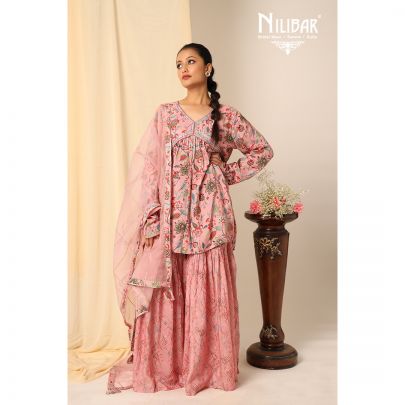 Pink Peplum Suit