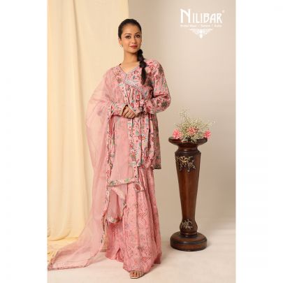 Pink Peplum Suit