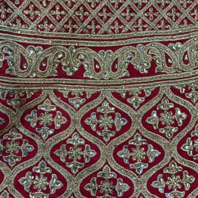 Maroon Silk Dress